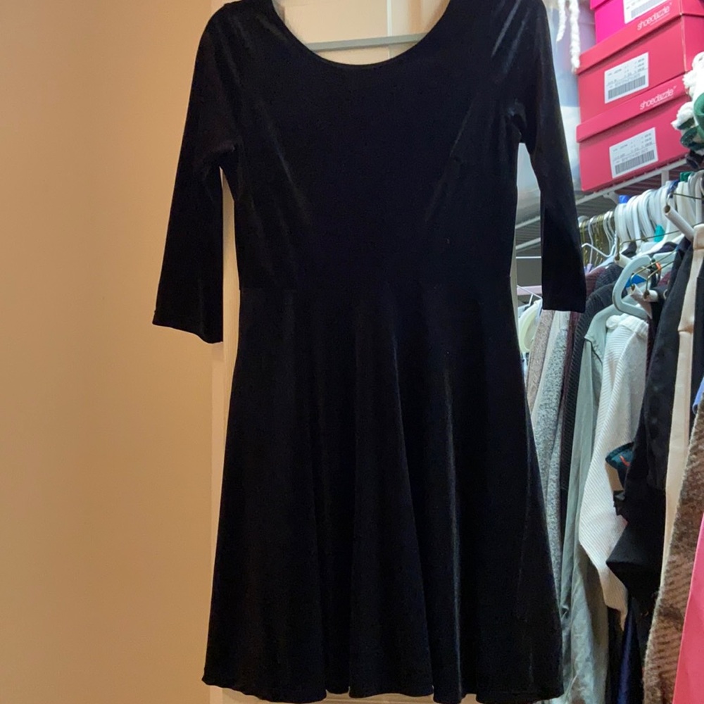 EUC velour skater dress
